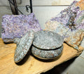 Canadian Flame Stone, Yooperlite Crystal Bowl and Lid