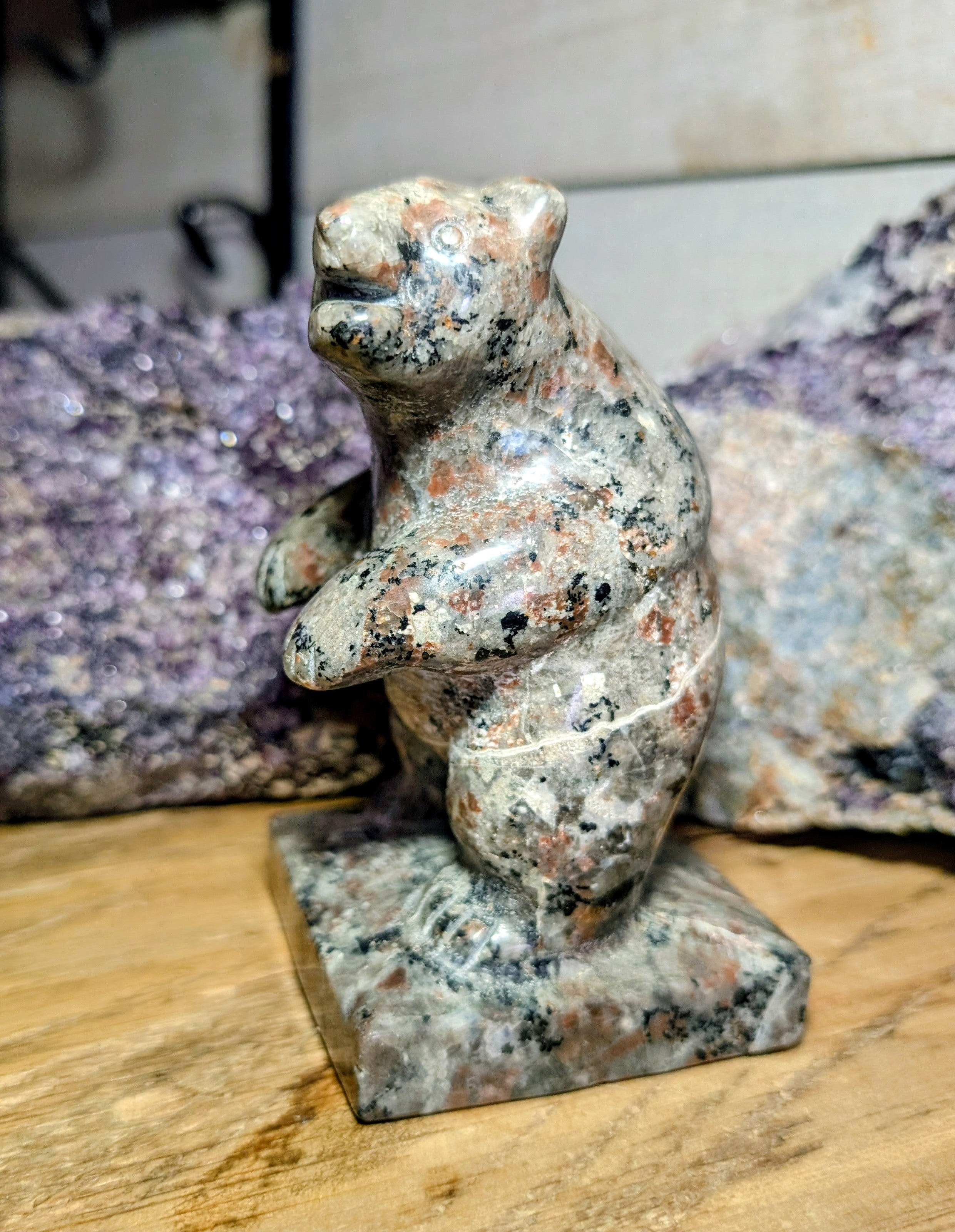 Crystal Bear Canadian Flame Stone, Yooperlite