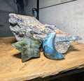 Crystal Moon and Star Set Labradorite