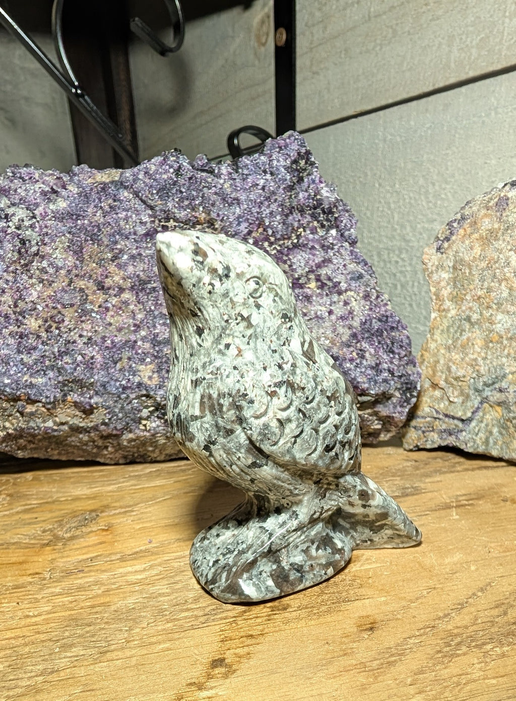 Canadian Flame Stone, Yooperlite Crystal Bird