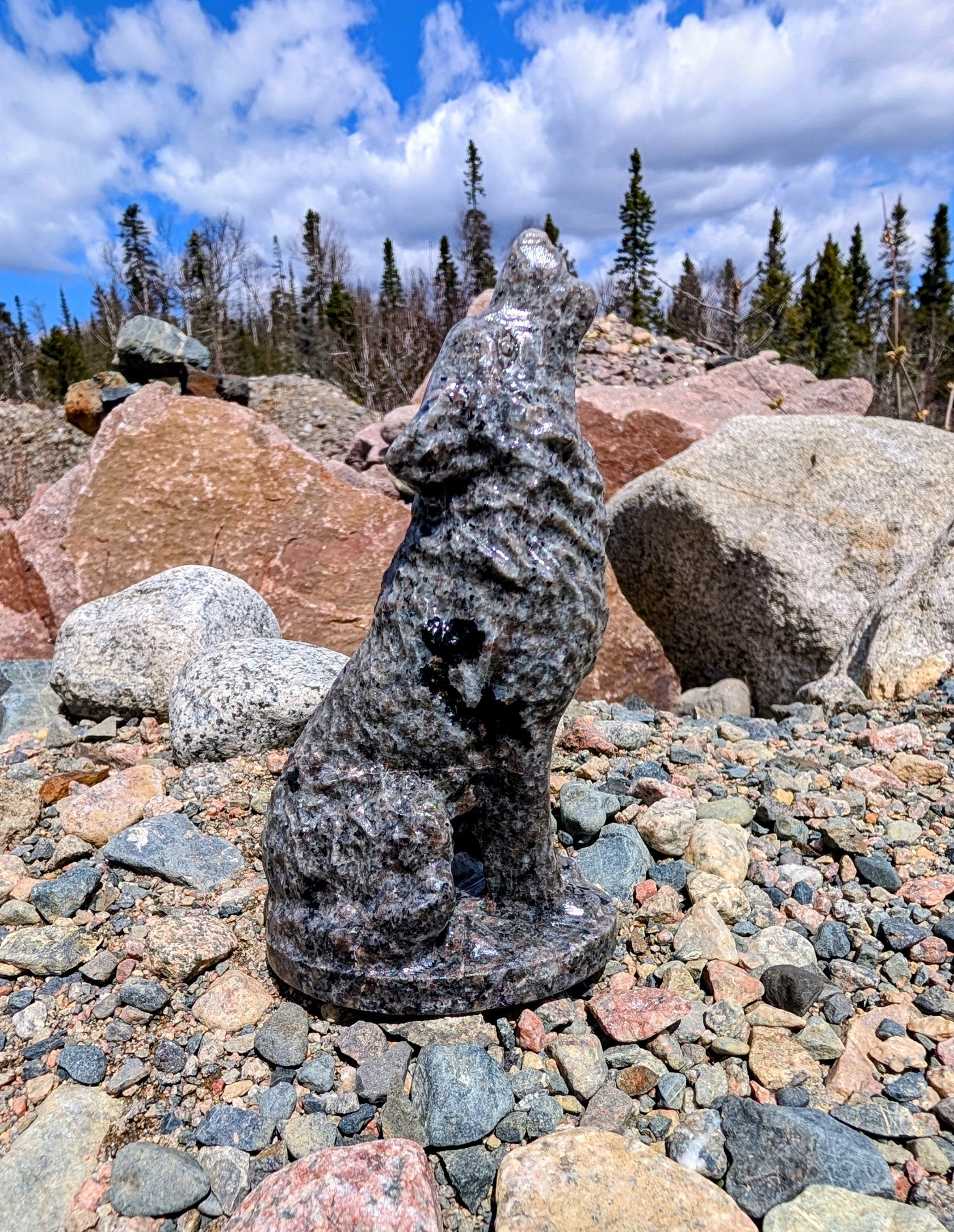 Crystal Wolf Canadian Flame Stone, Yooperlite