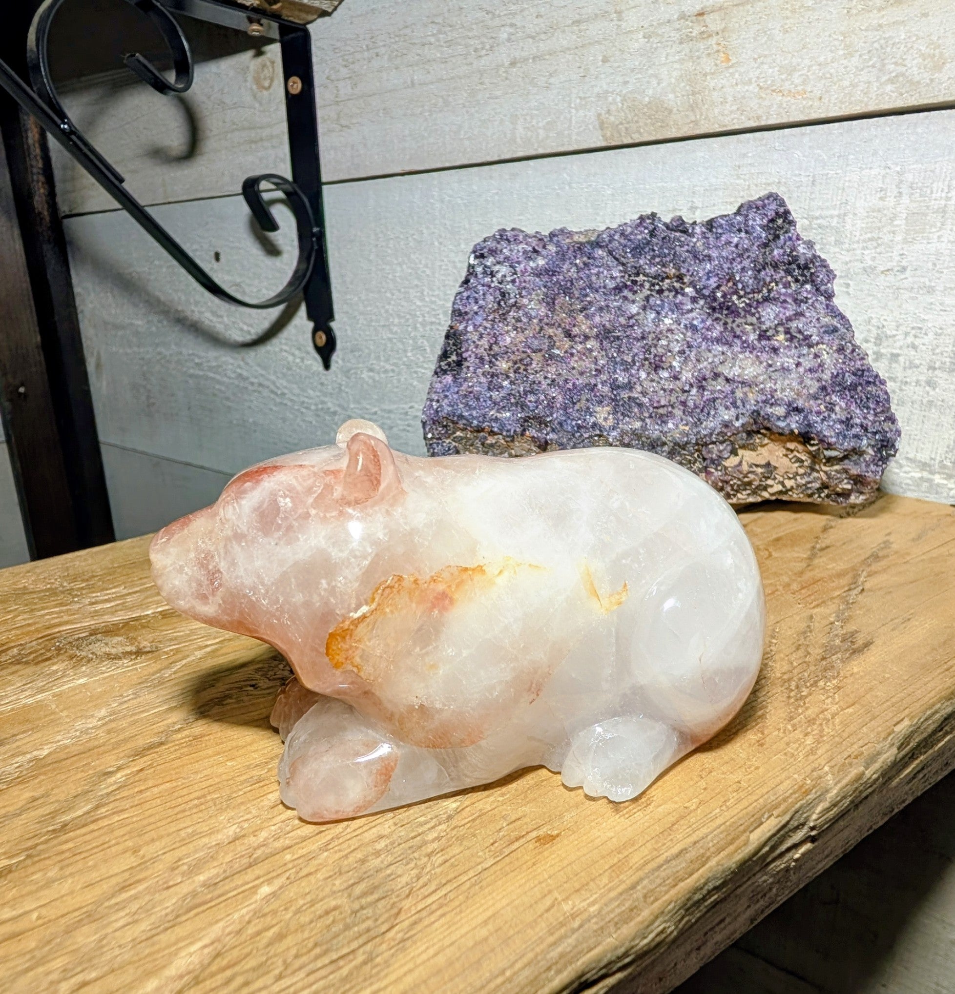 Crystal Bear Fire Quartz