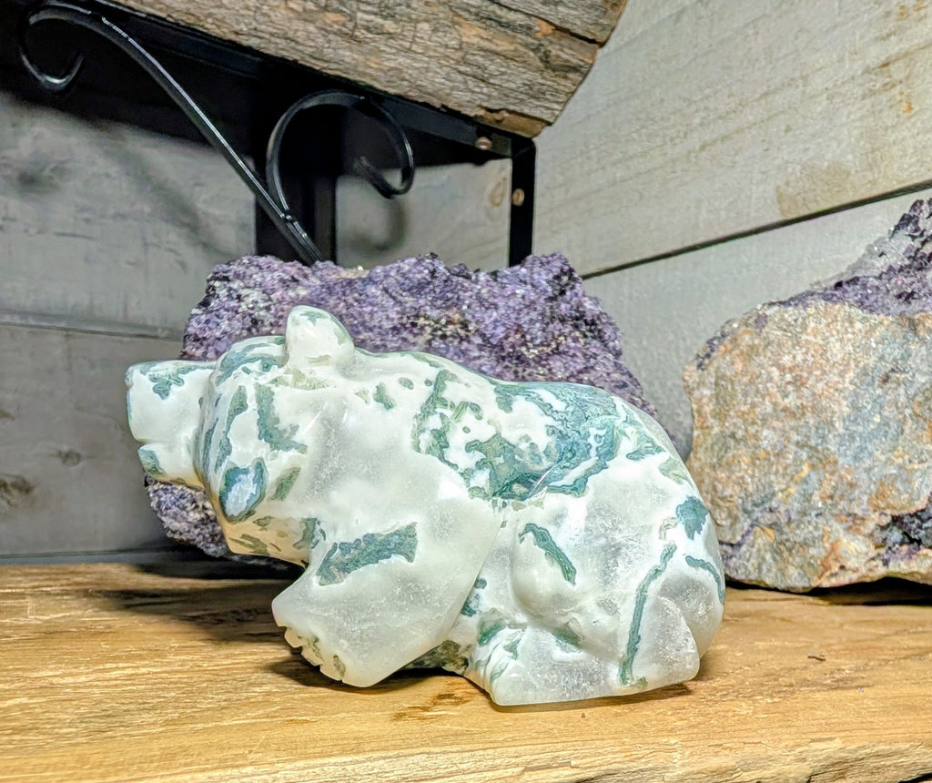 Crystal Bear Moss Agate