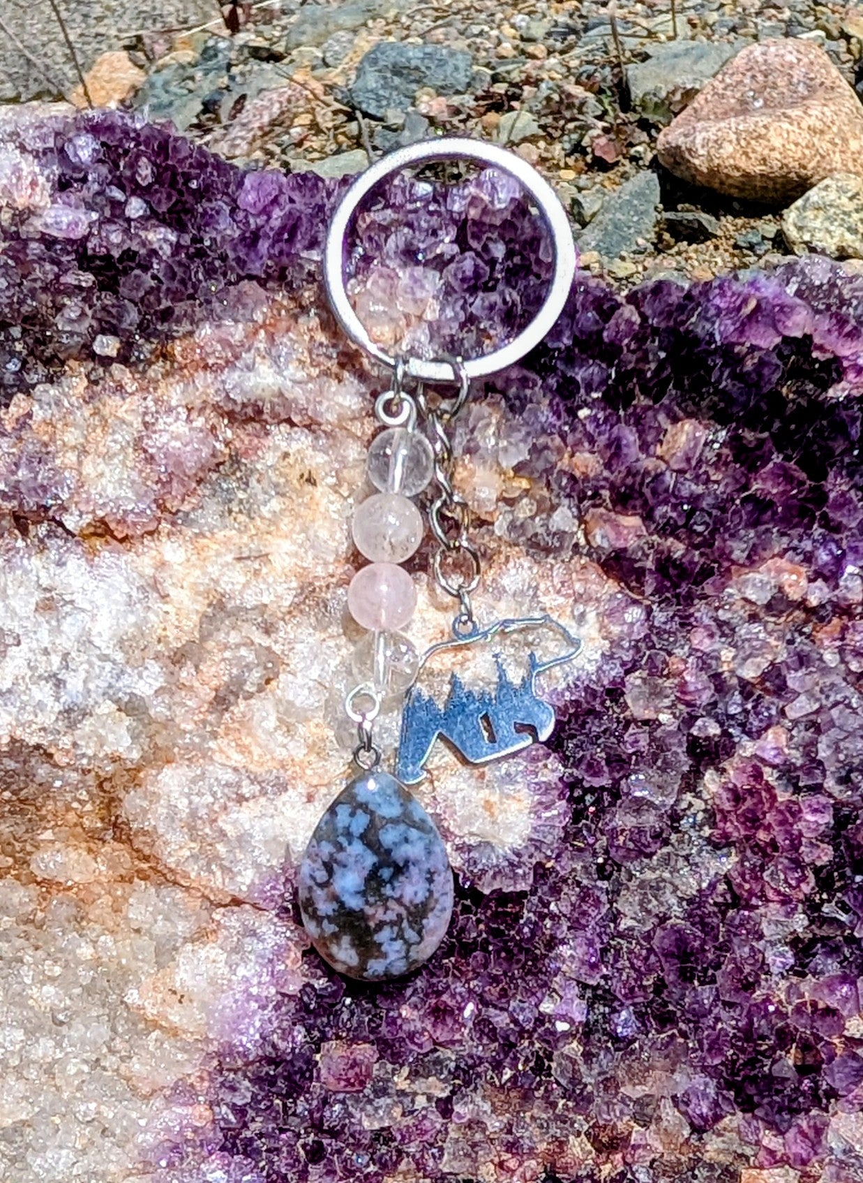 Artisanal Crystal Key Chain
