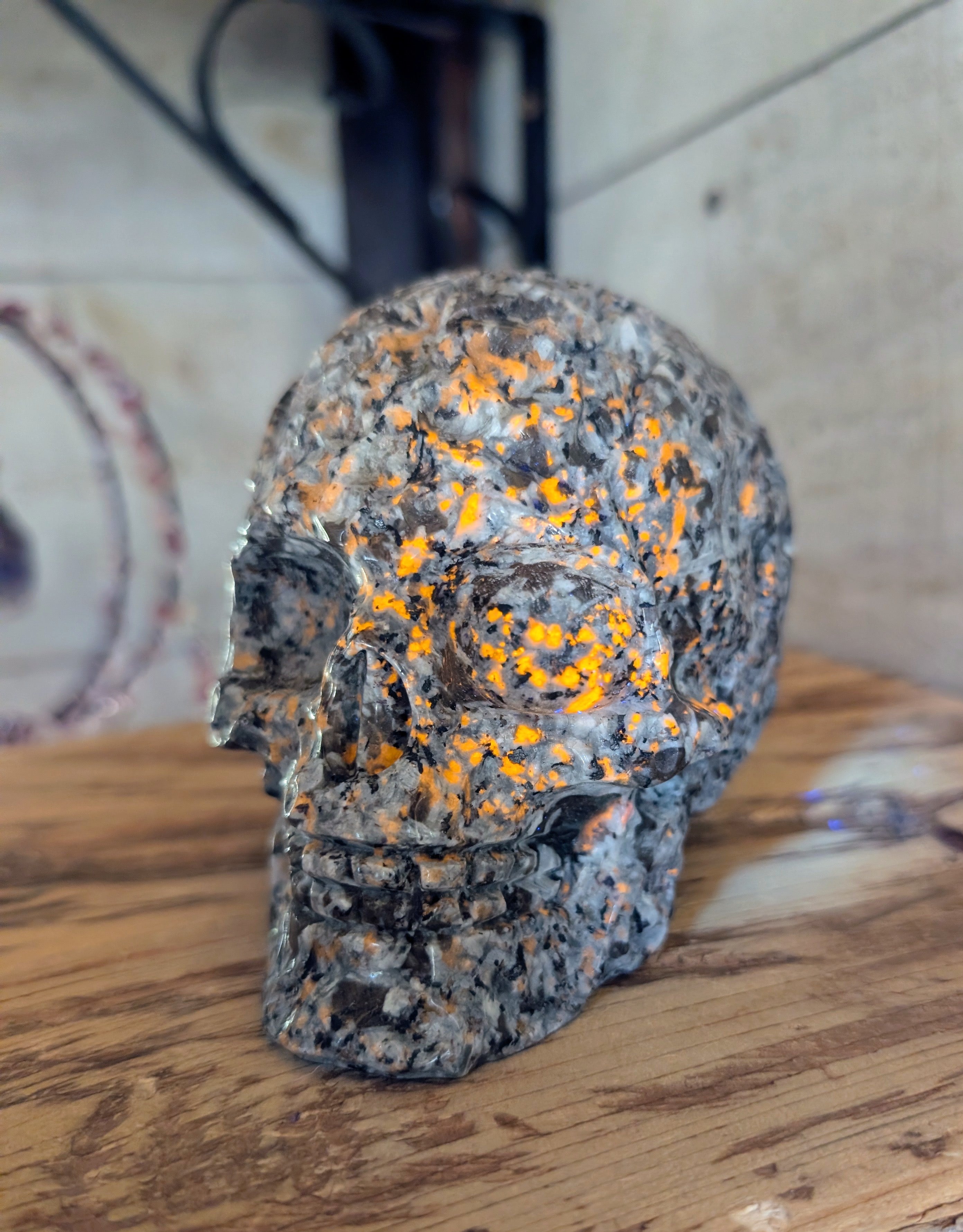 Crystal Skull Canadian Flame Stone, Yooperlite