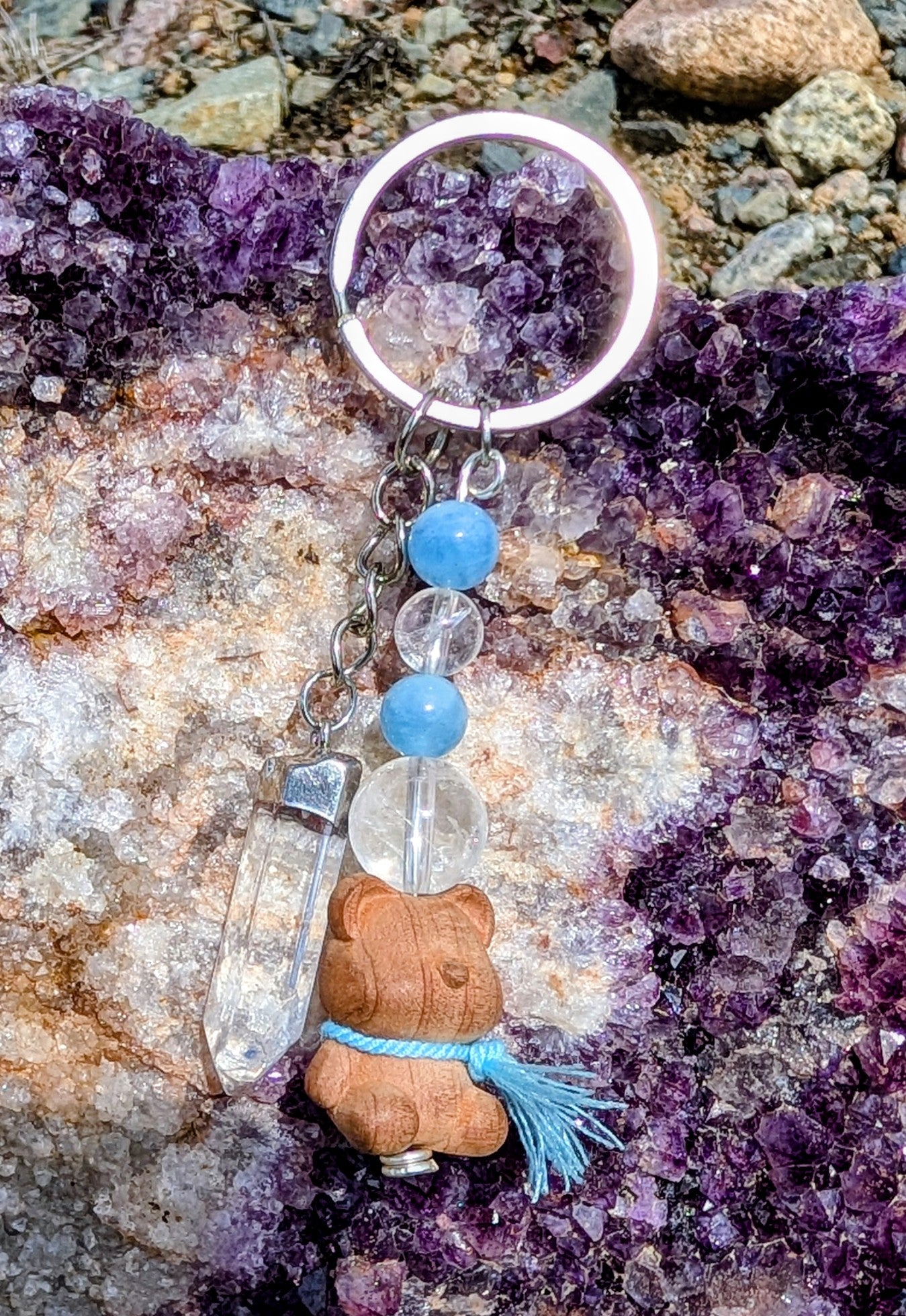 Artisanal Crystal Key Chain