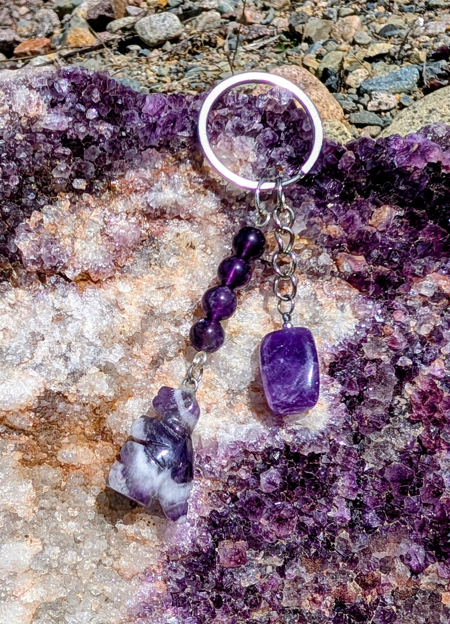 Artisanal Crystal Key Chain