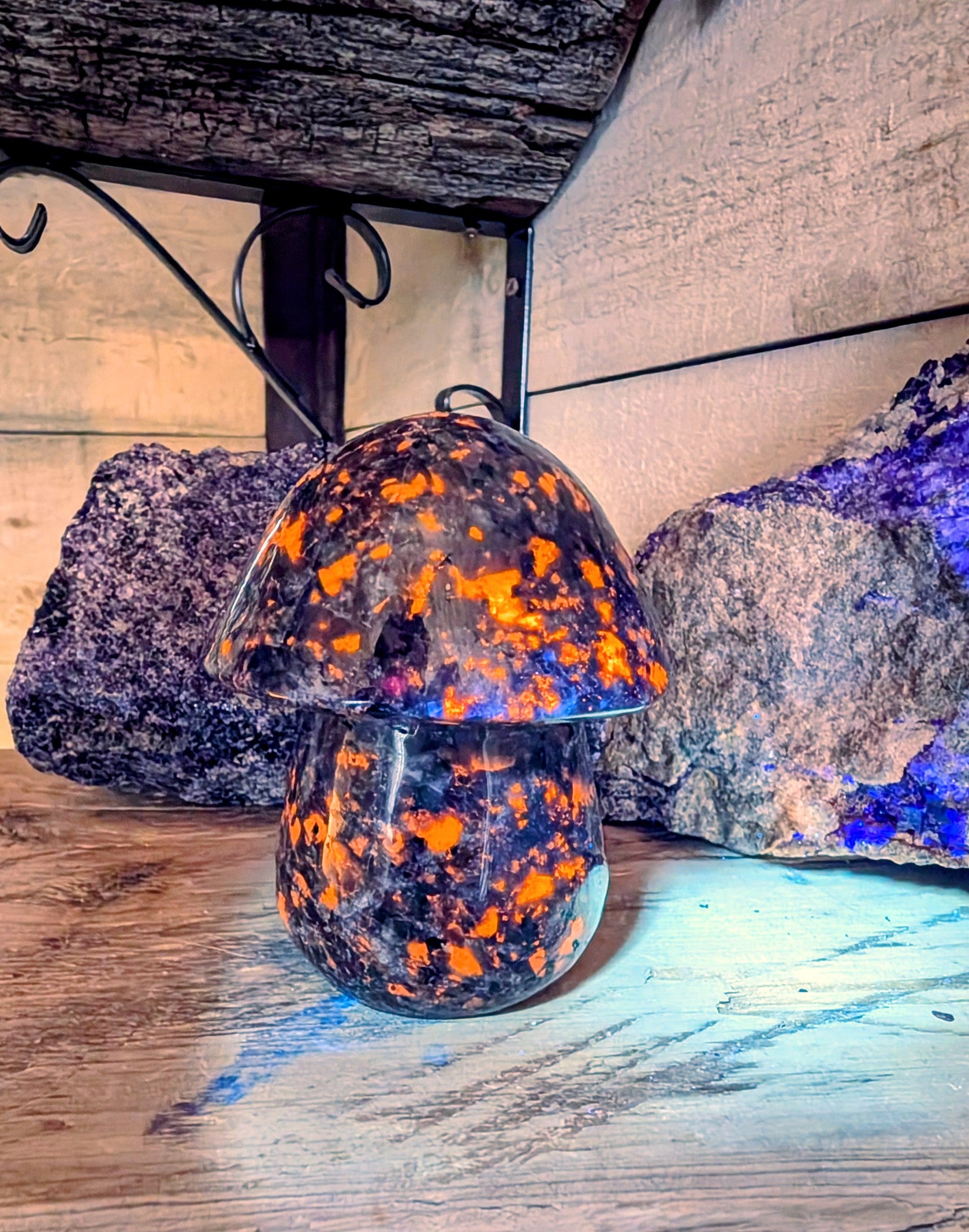 Mushroom Crystal Canadian Flame Stone, Yooperlite
