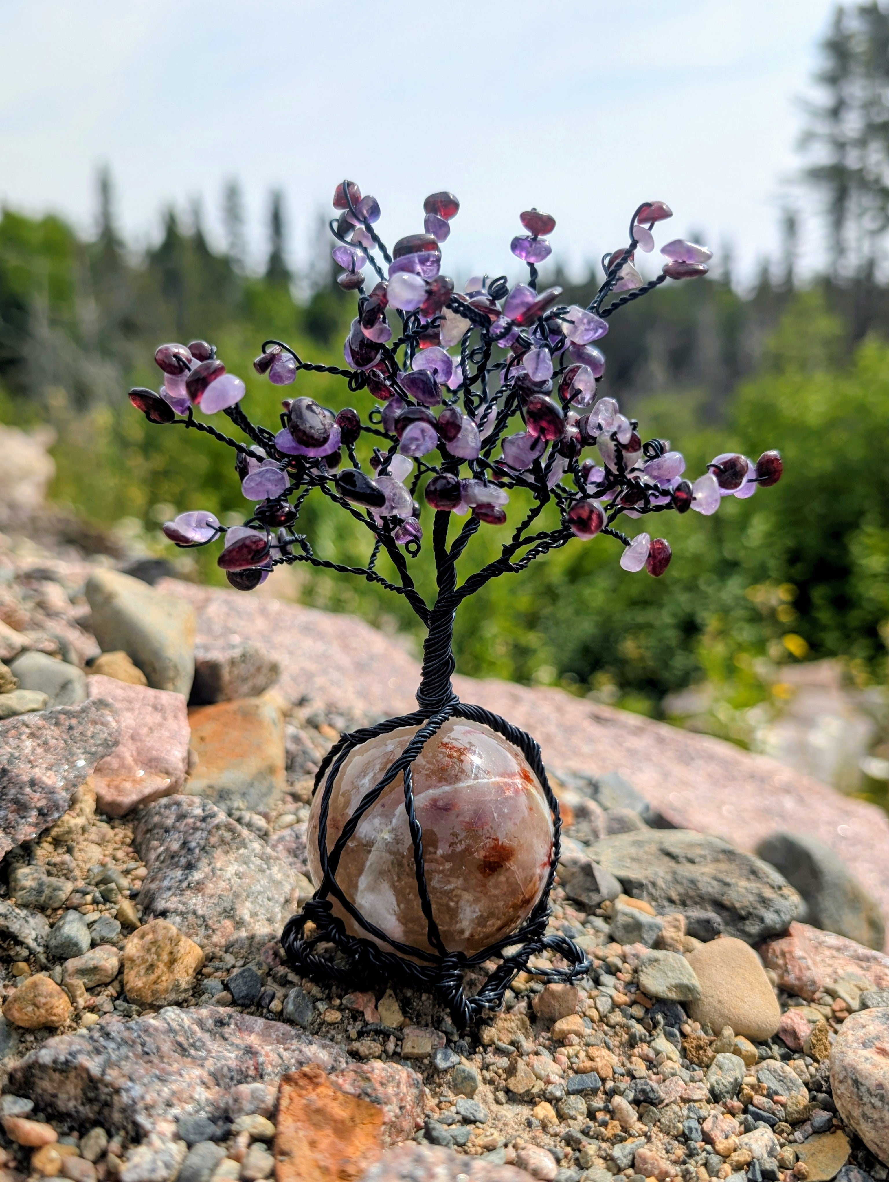 Crystal Tree on Crystal Sphere
