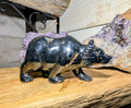 Crystal Bear Black Druzy Agate