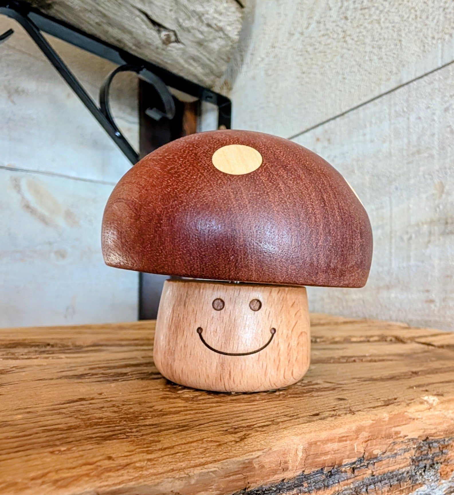 Mushroom Wooden Music Box