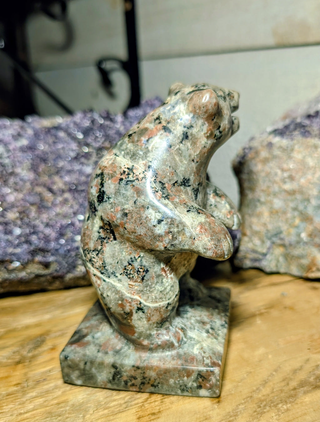 Crystal Bear Canadian Flame Stone, Yooperlite