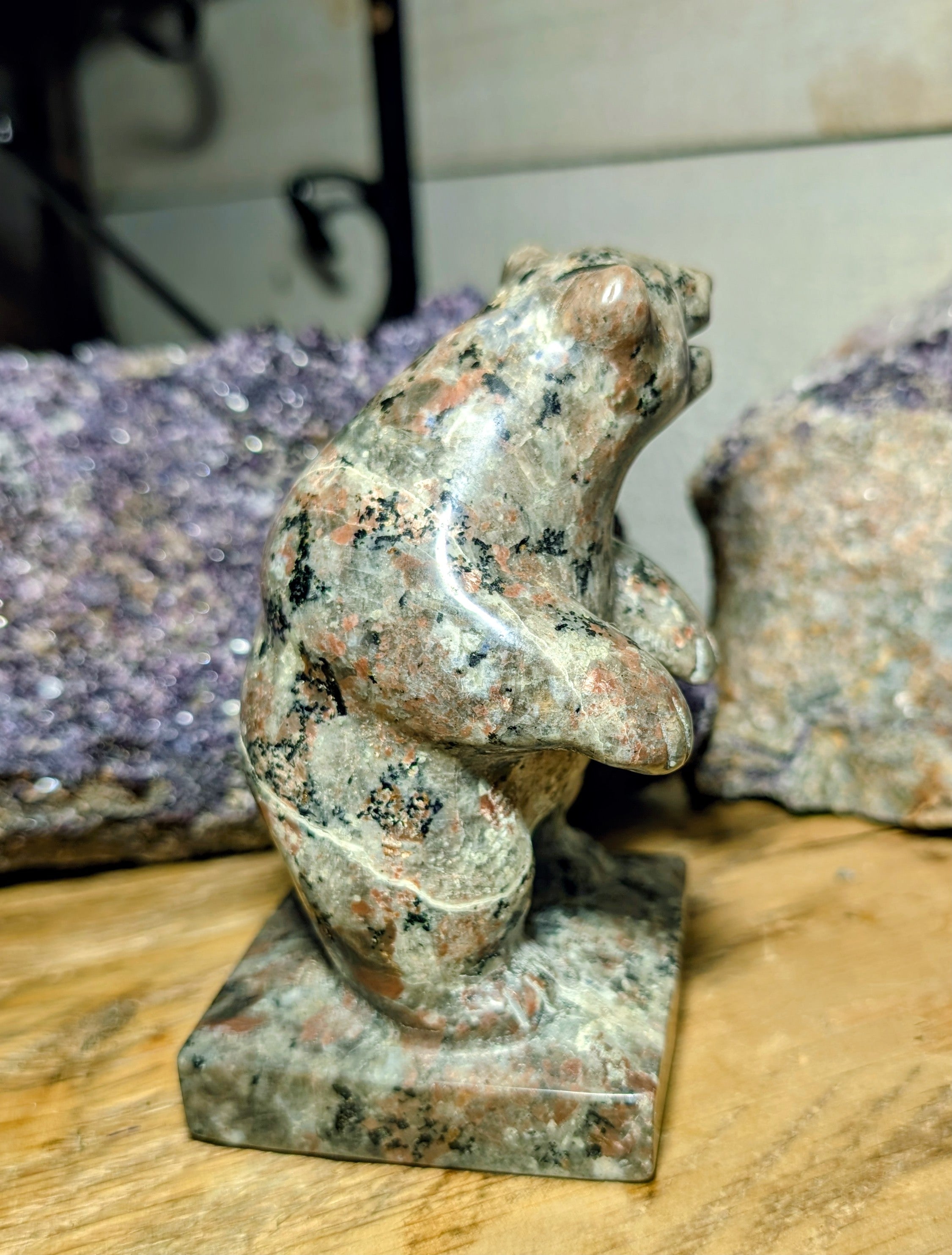 Crystal Bear Canadian Flame Stone, Yooperlite