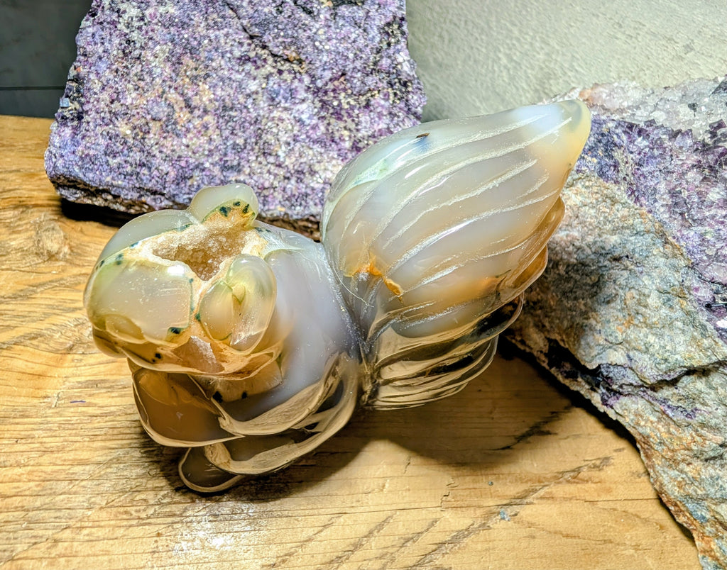 Agate Druzy Crystal Squirrel