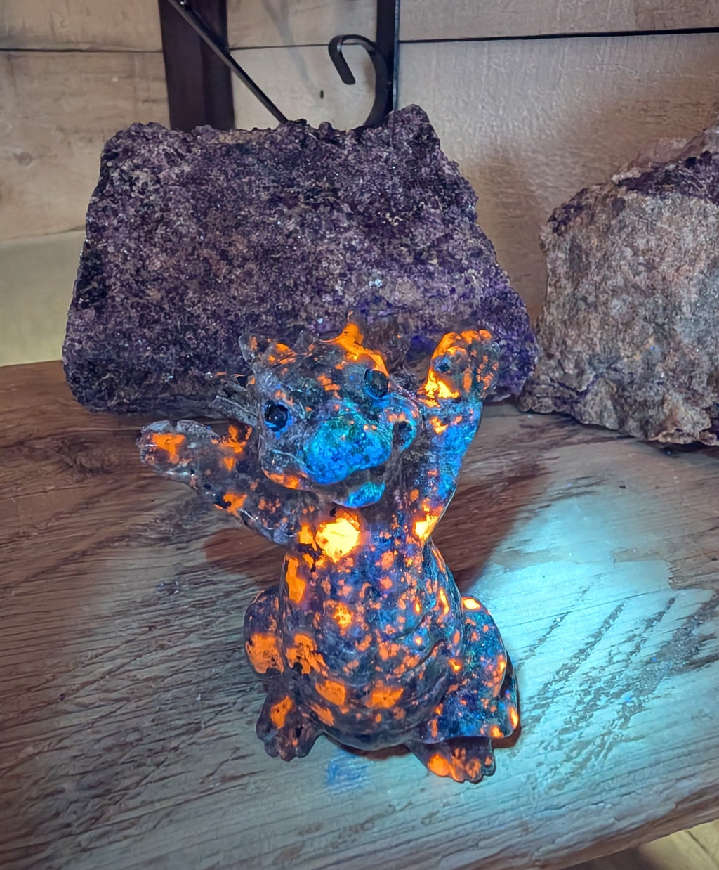 Canadian Flame Stone, Yooperlite Crystal Dragon