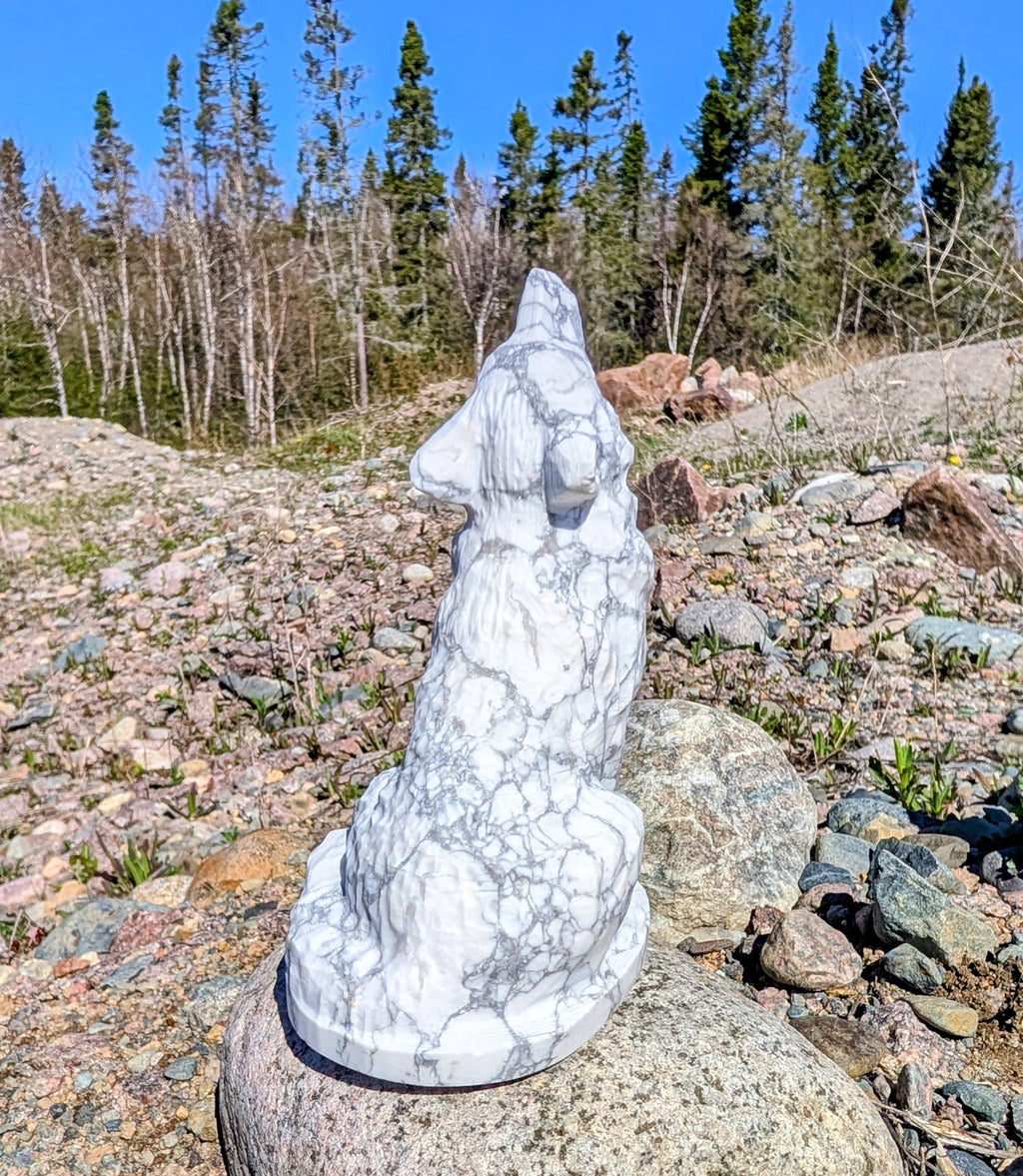Crystal Wolf Howlite Unpolished