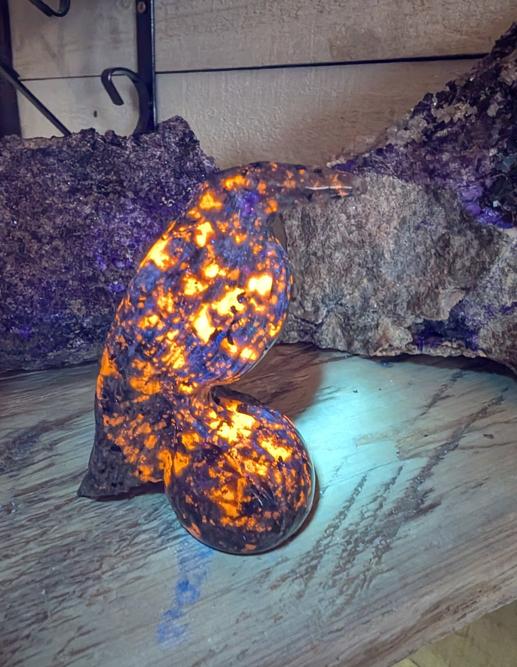 Canadian Flame Stone, Yooperlite Crystal Raven