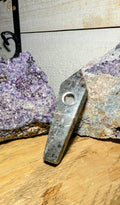 Artisanal Canadian Flame Stone, Yooperlite Crystal Smoking Pipe