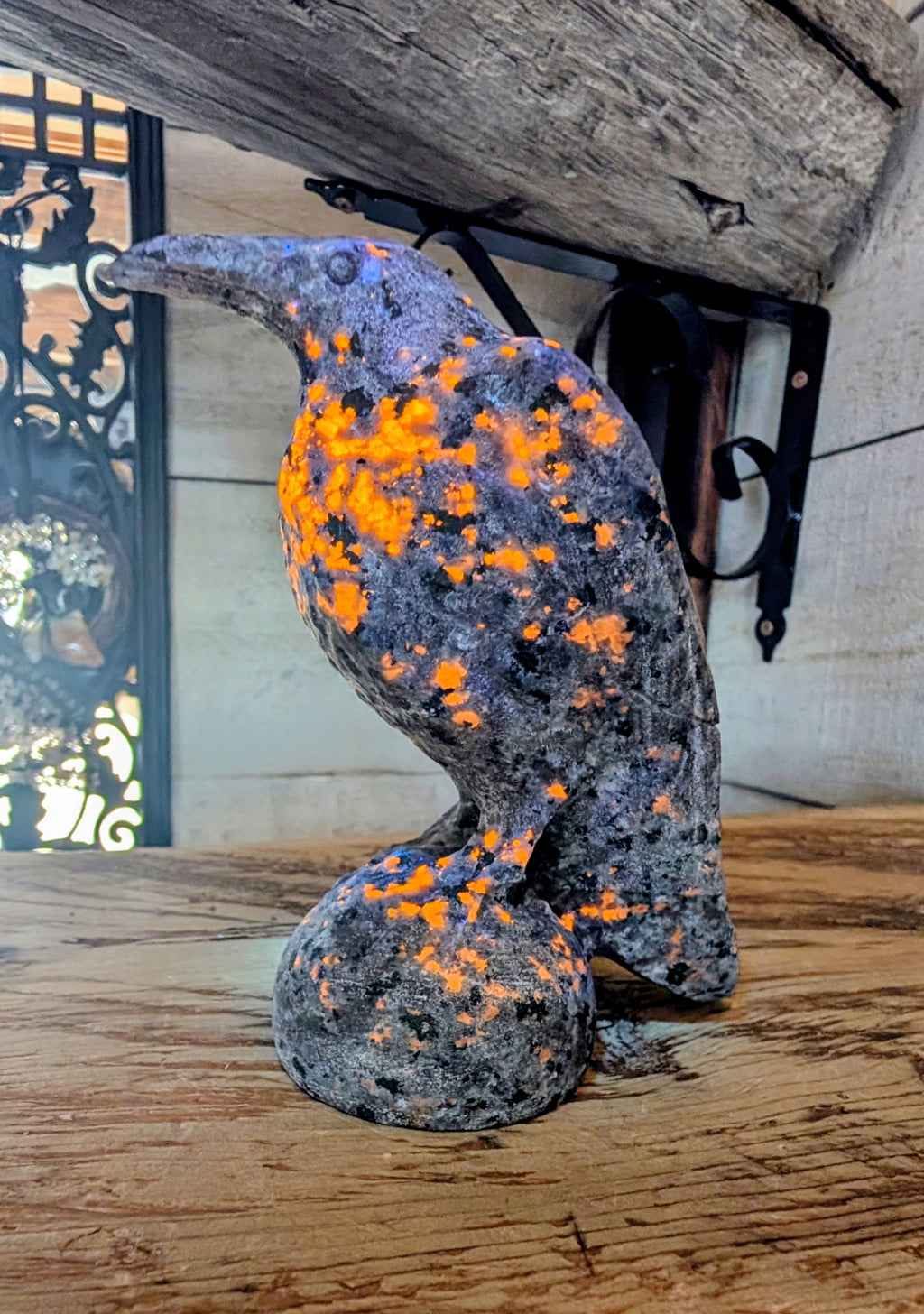 Canadian Flame Stone, Yooperlite Crystal Raven