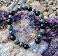 Bespoke Wolf Charm Crystal Bracelet