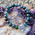 Bespoke Wolf Charm Crystal Bracelet