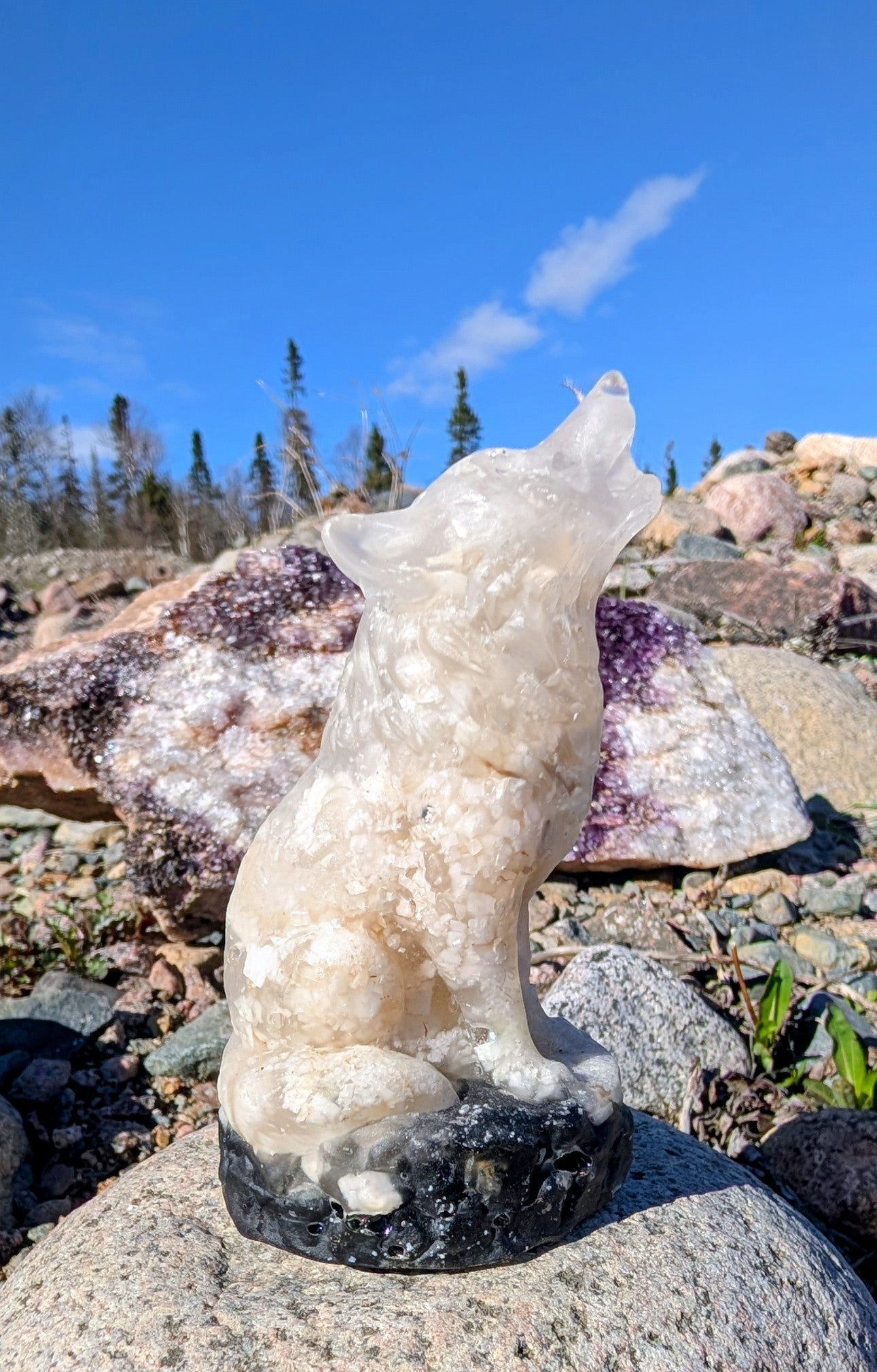 Artisanal Crystal Wolf