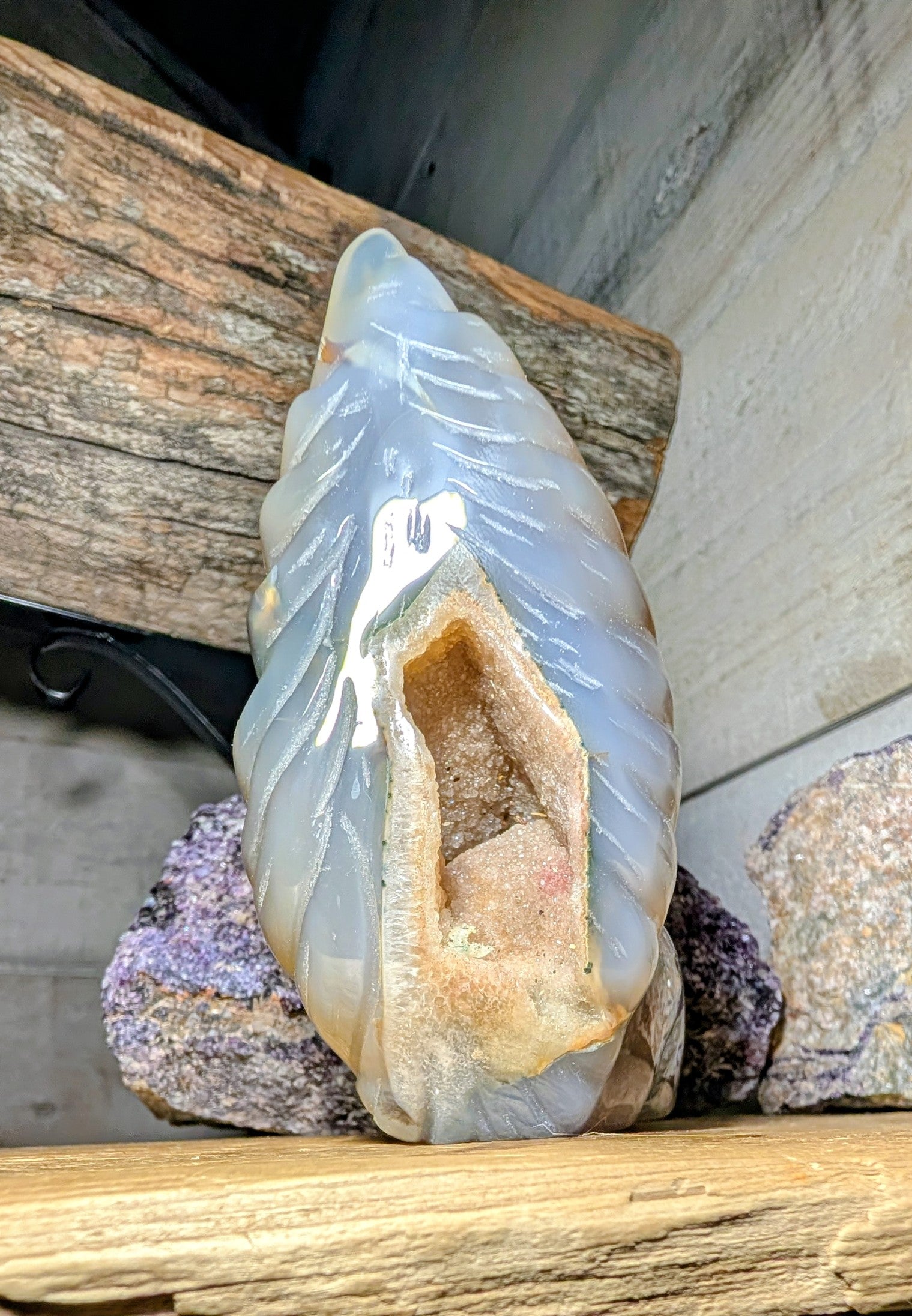 Agate Druzy Crystal Squirrel