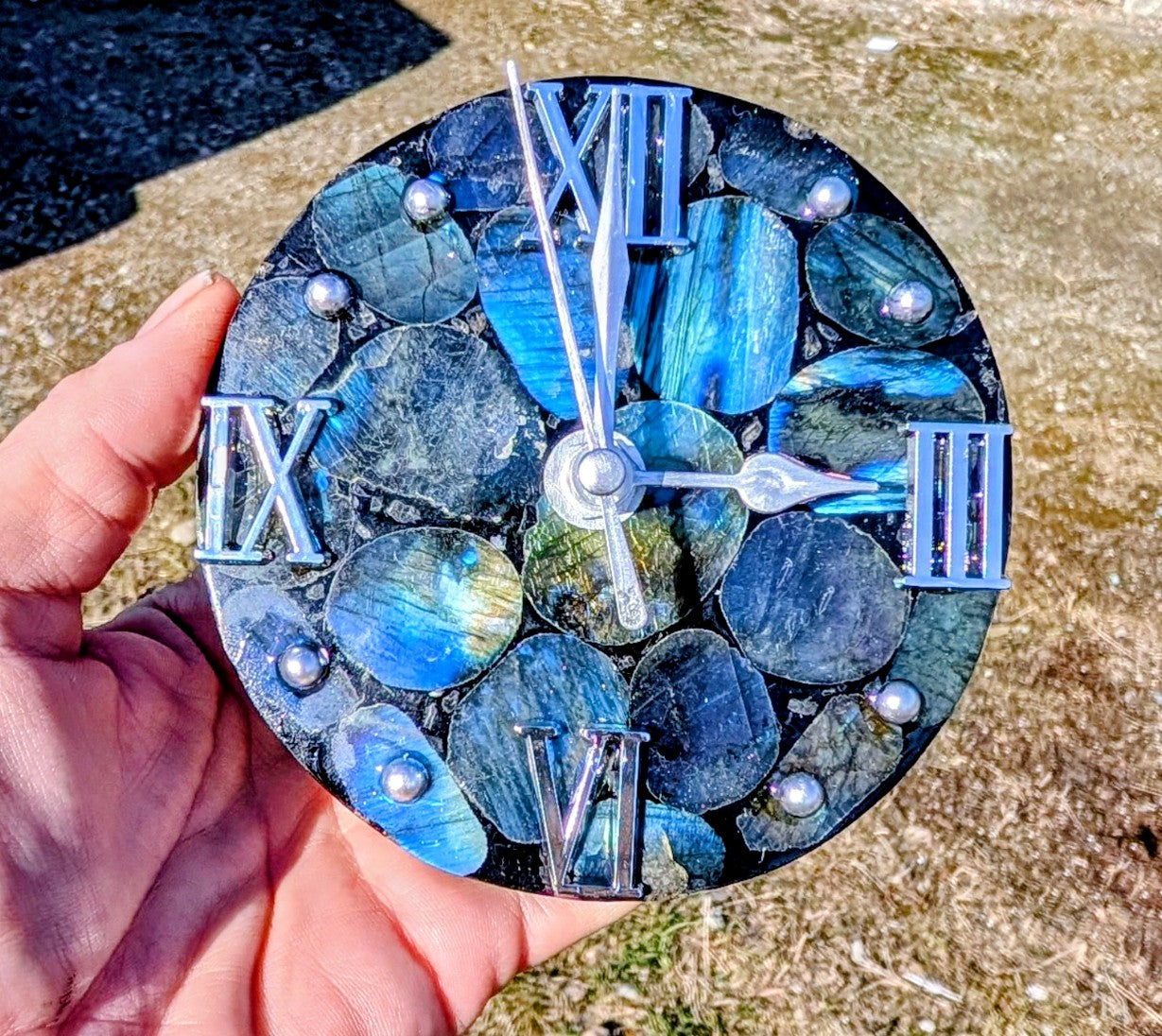 Labradorite Clock
