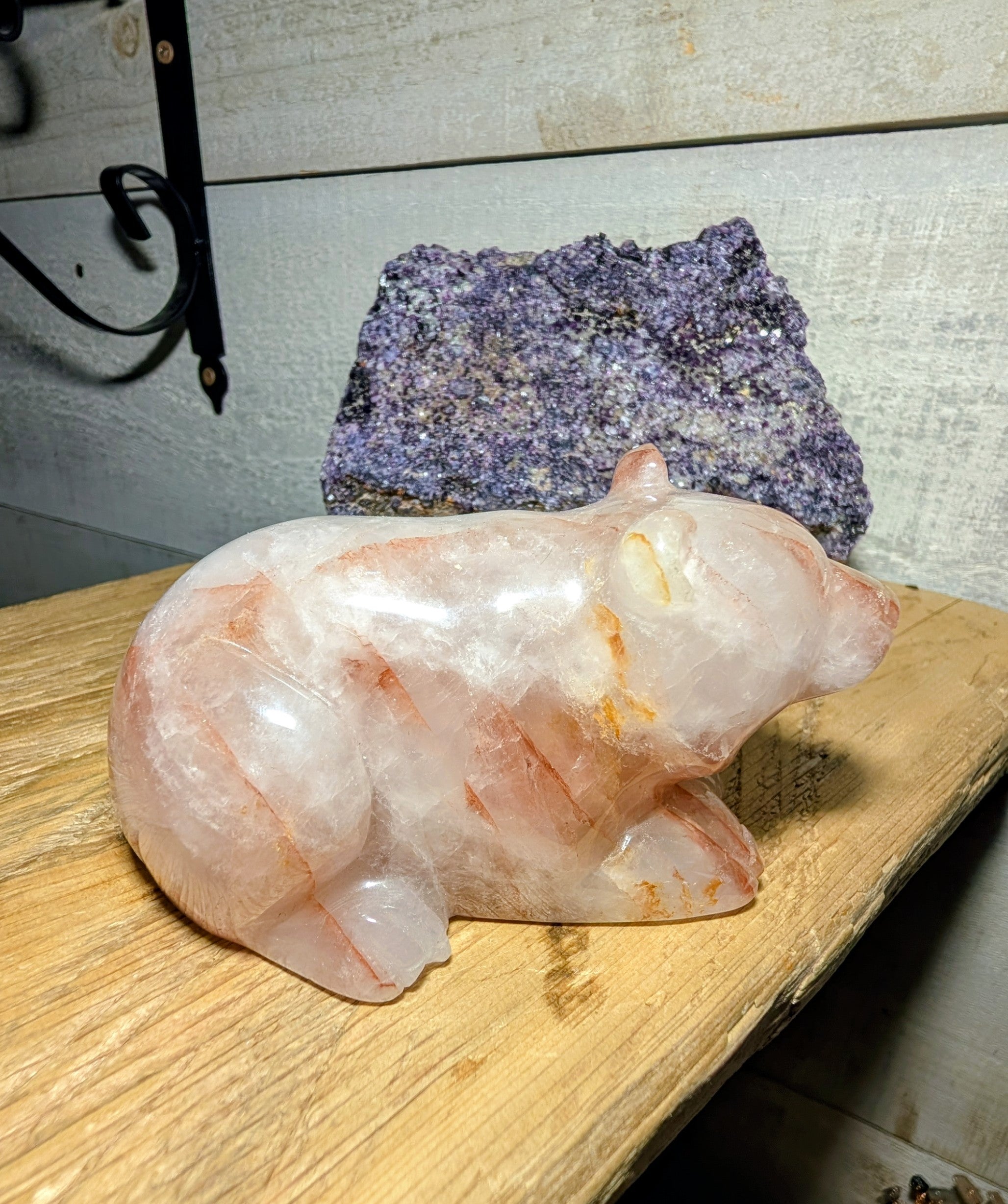 Crystal Bear Fire Quartz